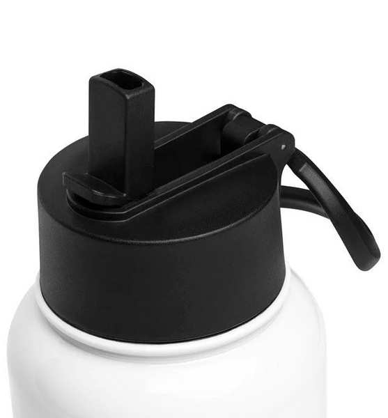 The Gardener Stainless Steel Water Bottle With A Straw Lid